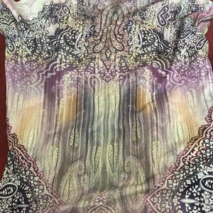 Lavender Silk Western Shirt