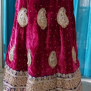 Velvet Lehenga