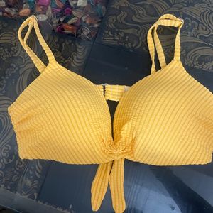 Yellow Stylish Bra For Beach