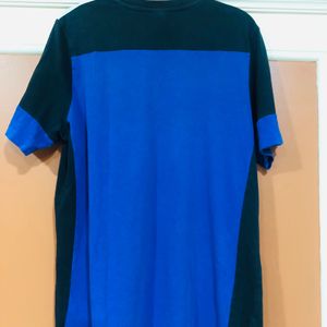 Adidas Stripped Cotton Blue Tshirt