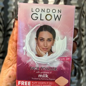 London glow Face Powder With Free Sponge