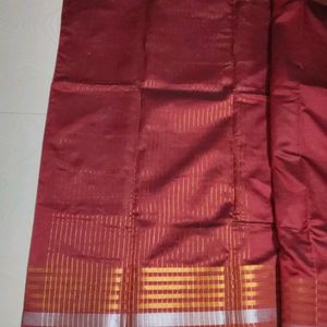 New Saree With Unstitched Blouse Piece