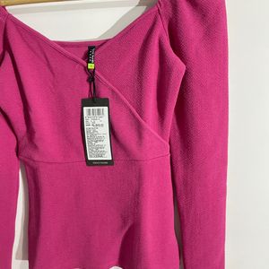 Tokyo Talkies Magenta Top