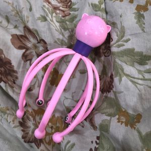 Pink Head Massager Octopus Scalp Pain Relief