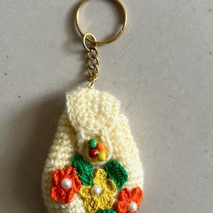 wollen back pack key ring