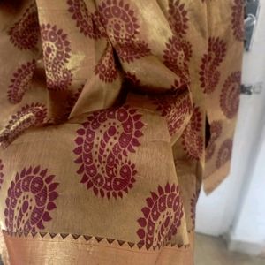 Kanchi Silk Saree With Stitched Blouse