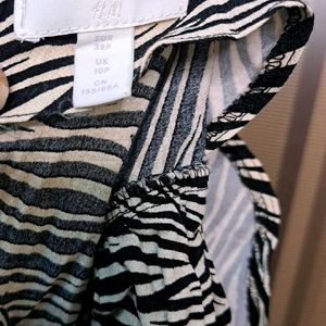 Bodycon Zebra Print Dress