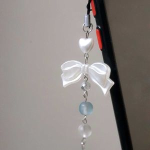 Pearl Bow Mobile Charm