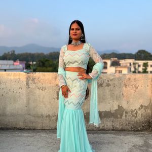 Fish Cut Lehenga Choli