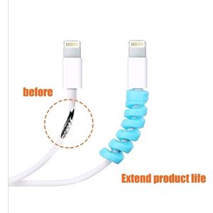 Spiral Charger Cable Protector 4 Pcs Pack Of 1