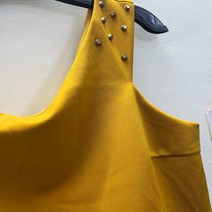 Beautiful Mustard Party Dress