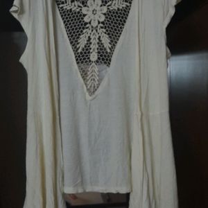 A-line Shrug With Crochet Detail