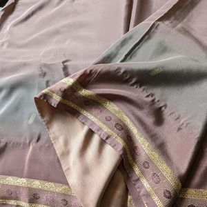 Mauve And Grey Saree