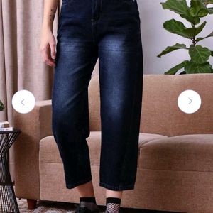 Navy Blue Mom Fit Jeans