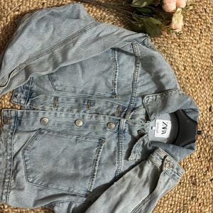 Women Cropped Denim Jacket