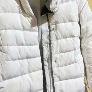 White Puffer Jacket (Feather)