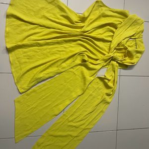 Yellow Big Bow Top