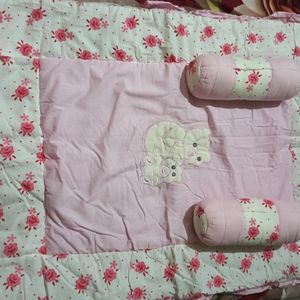 Beautiful pink Baby sleeping set