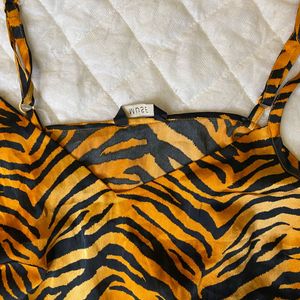 Tiger Print Crop Top