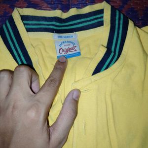 Yellow Colour T-shirt Jack And Jones