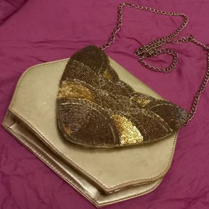 Golden Sling Bag