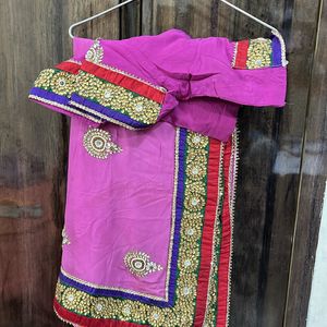 Purple Heavy Designer Saree