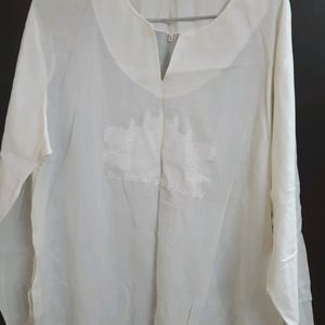 White XL Long Sleeve Top