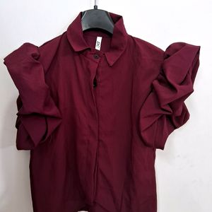 Burgandy Top.