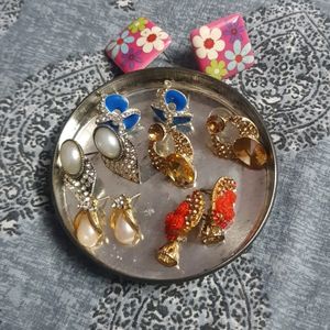 6 Pair Of Earrings