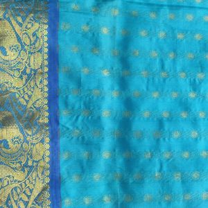 Blue Silk Saree