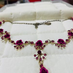 Simple Elegant Pink Necklace