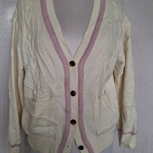 Loose Fitting drop Shoulder Cardigan