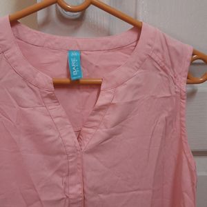 Peach Sleeveless Top