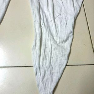 White Dhoti Pattern Patiala/Bottom Wear For Women