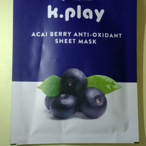 Myglamm K.Play Acai Berry Anti-oxidant Sheetmask