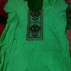 Cotton Green Kurta