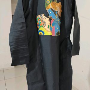 Black Men's Kurta