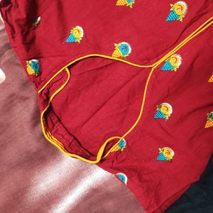 Stitched Kurta Set With Dupatta And Salwar