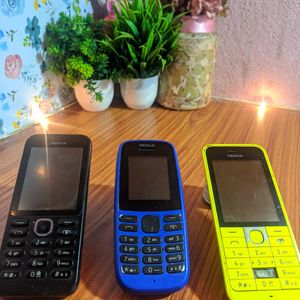 Three Nokia Keypad Phones(Non Working Condition)