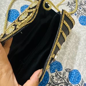 Black N Gold Clutch