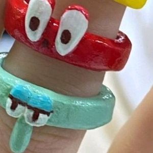 Spongebob Squarepants Ring Set