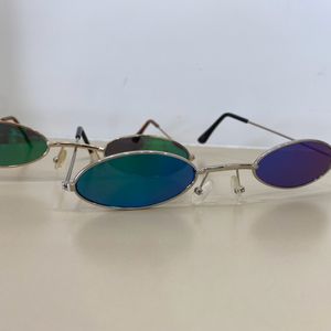 2 Unisex Multi-colour Sunglasses