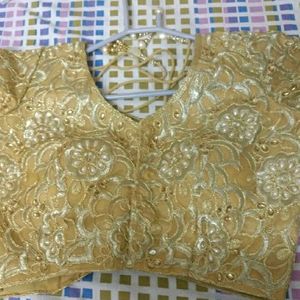 Brand New Golden Nude Pearl Blouse