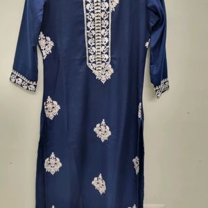 Straight Kurta With Palazzo And Dupatta