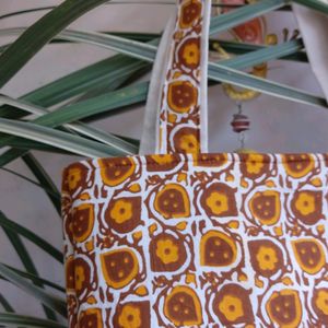 Jaipur Summer Collection Mustard Tote Bag