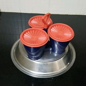 Tupperware Saagdaan(serving Bowls In Stand)