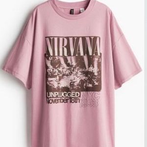 H&M Oversized Nirvana Tee