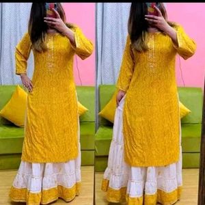 Kurti With Skirt