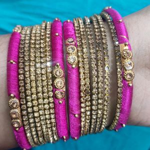 1 set Bangles With  Elastic Bracelet