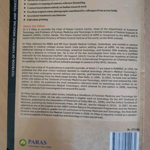 Textbook Of Forensic Medicine And Toxicology